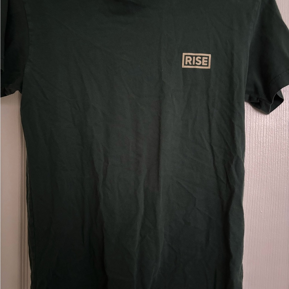 RISE Dispensaries Dark Green T-Shirt Size Small